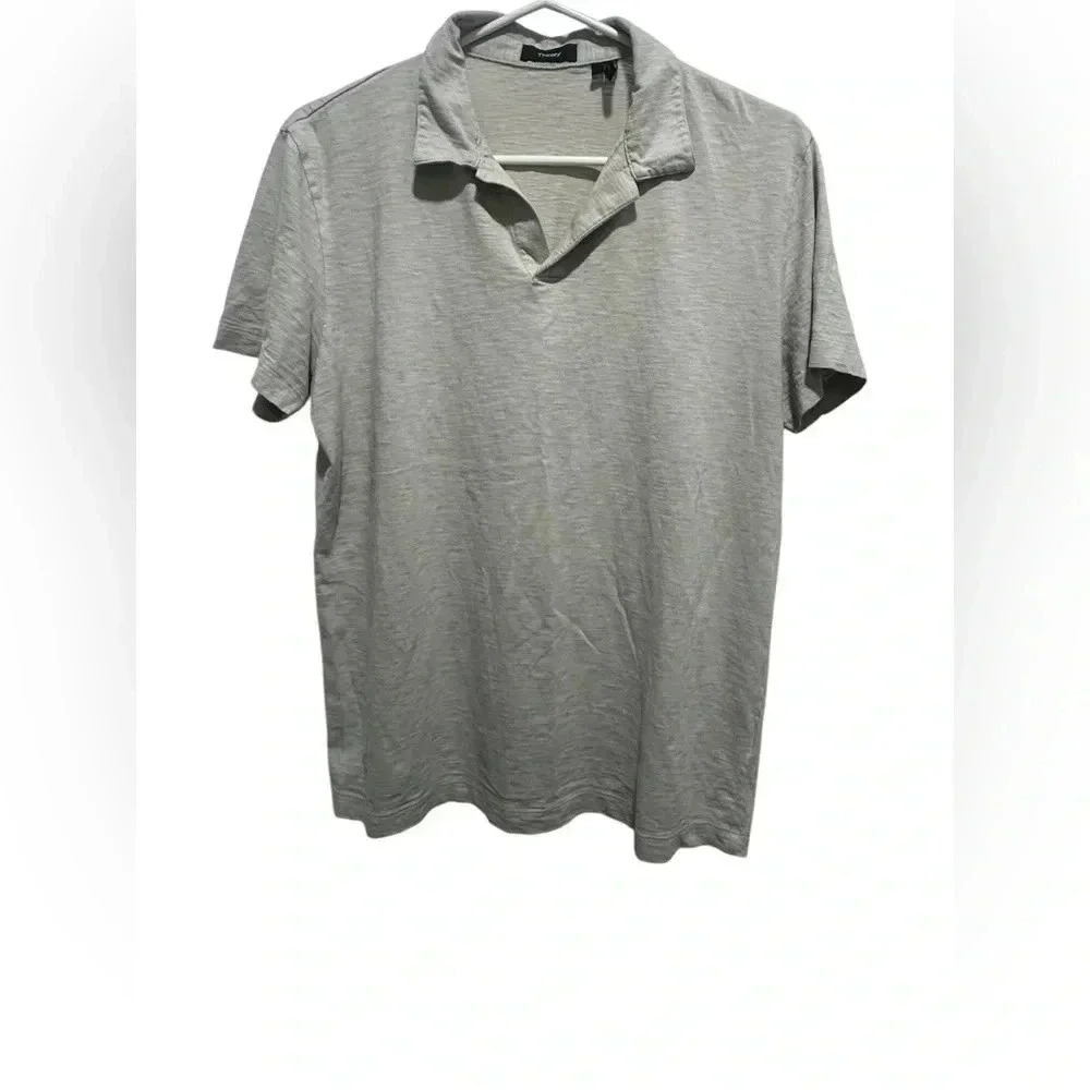 Theory Men’s swollen Cosmos Polo EUC size Medium